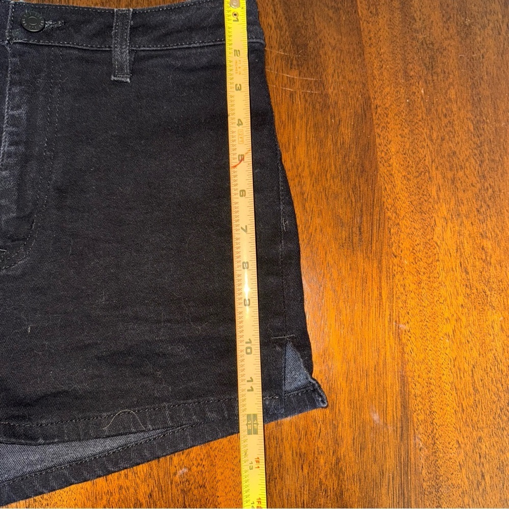 BDG Pin Up High-Rise Denim Shorts Jeans Black Urban Outfitters Size 28 - Picture 7 of 9
